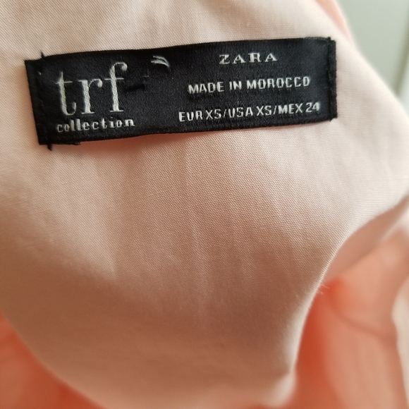 ZARA pink ruffle sleeves top size XS  *C5 - Picture 3 of 5